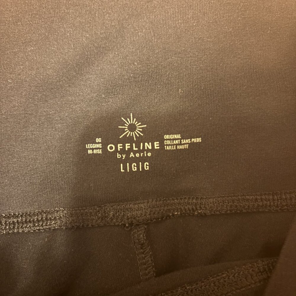OFFLINE By Aerie OG High Waisted Legging - Black - Womens Size L - BESTSELLER - Picture 6 of 10
